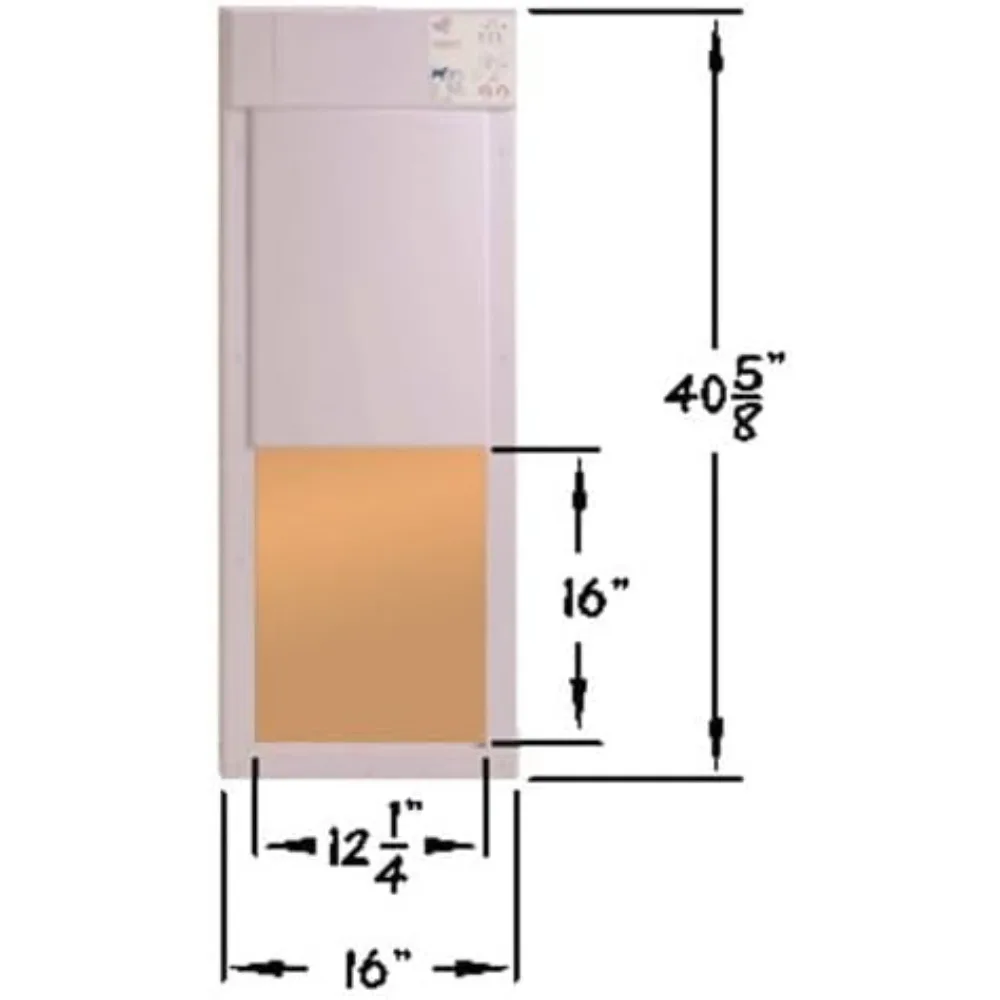 باب الحيوانات الأليفة الأوتوماتيكي Power PET بواسطة حامل باب كبير للحيوانات الأليفة حتى 100 رطل، 4 طرق للوصول إلى التحكم المزدوج المدى، أمان ديدبولت #3