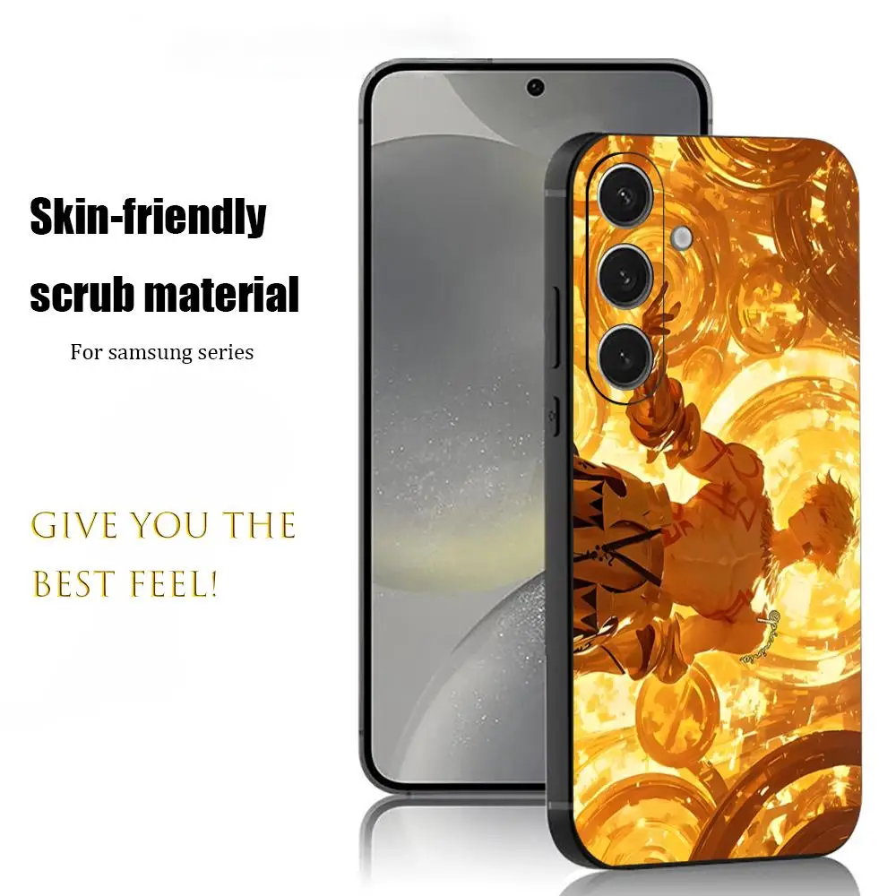 Cool GILGAMESH Anime Fate Phone Case For Samsung Galaxy S26 S25 S24 S23 S22 S21 Plus Ultra Note20 Soft Black