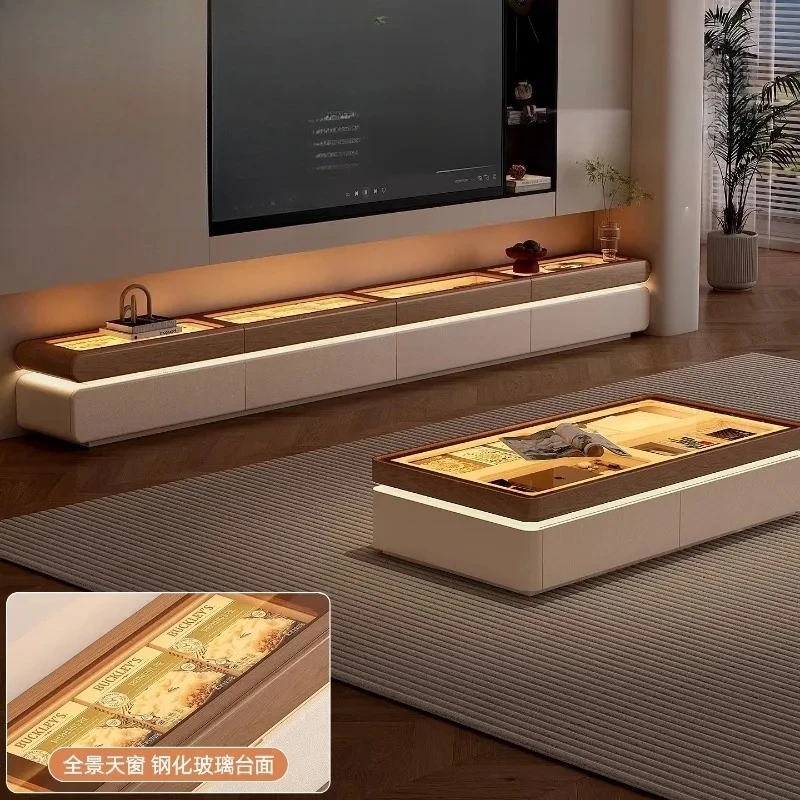 ws-Display Showcase Tv Cabinet Entertainment LED Ornament Organizer Tv Cabinet Storage Design Muebles Para El Hogar Accessories-