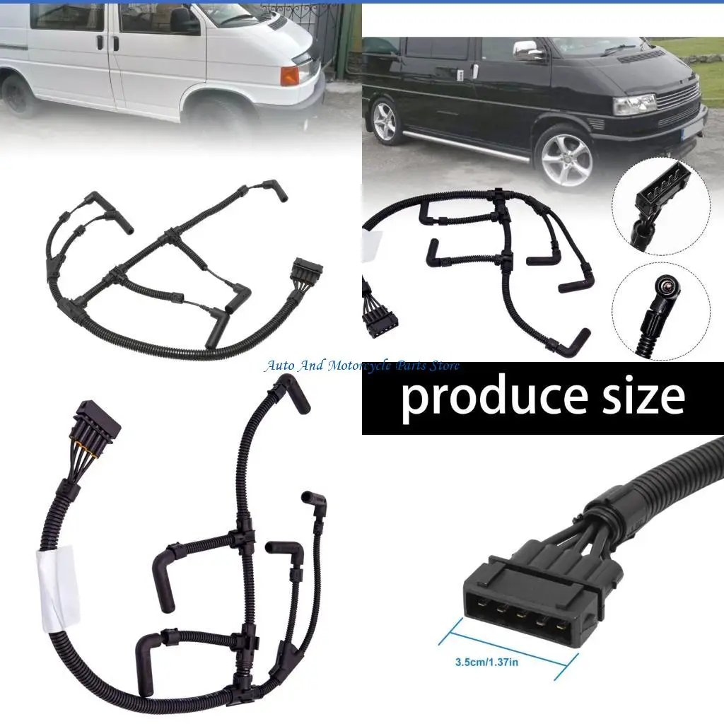 

P9FD Car Glow Plug Harness Wiring Replacement Glow Plug Wiring Assembly Automotive Accessories Easy Installation 074972095B