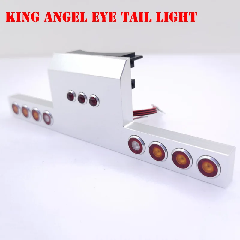 

LED Tail Light Modified Angel Eye Light for 1/14 Tamiya RC Truck Trailer New King 56344 56301 Car Accessories Rc Cars for Adults