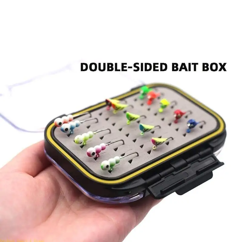 

A0KA Набор приманок для зимней рыбалки, твердые приманки, набор приманок для зимней зимней рыбалки, тонущие приманки для