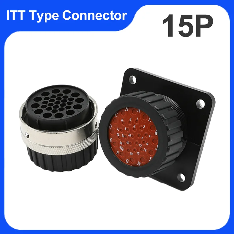 

Itt Aviation Connector 15Pin Auto Waterproof Wiring Plug Terminal 192900-0581 192900-0582