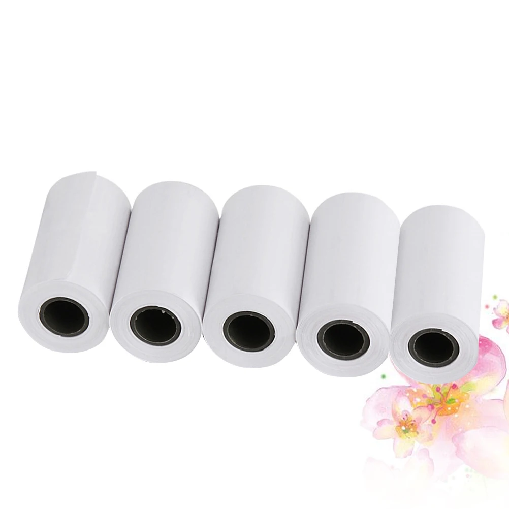 

5pcs Back Adhesive Photo Paper File Folder Labels Office Sticker Marker Shipping Labels Multi-Purpose Thermal Roll For