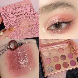 Exotic Rose Color Series Makeup Palette Eye Shadow Plate Highlight Repair Makeup Palette Makeup Daily Earth Color