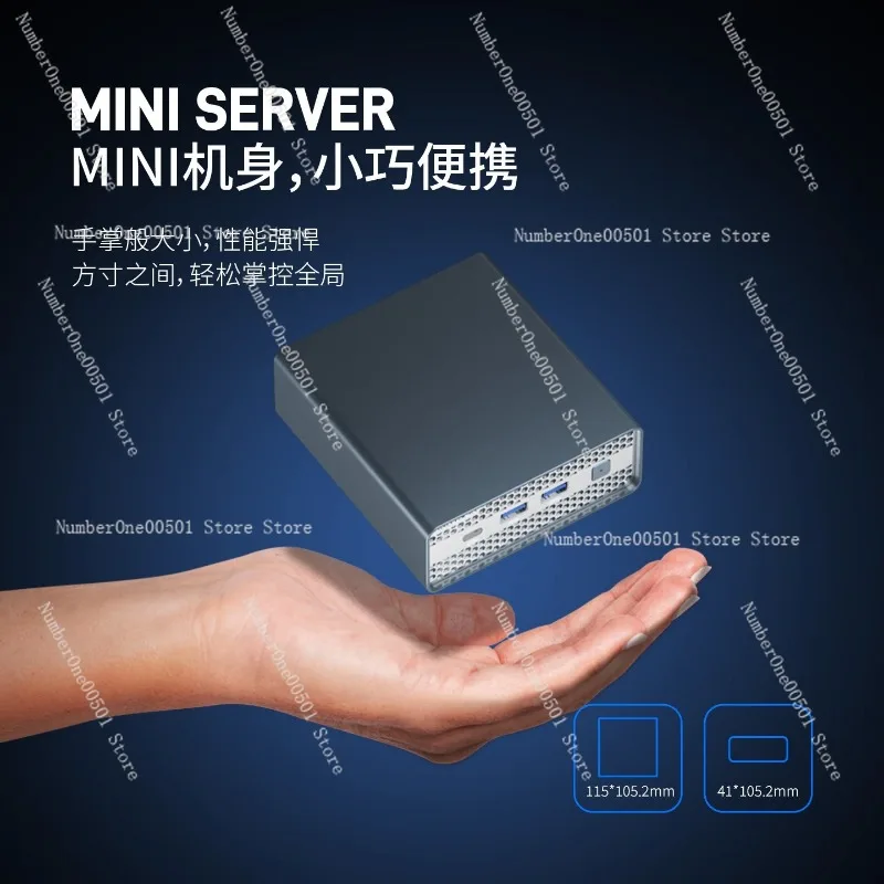 M1S N100 N150 All Flash NAS 2.5G Multi NIC Mini PC Storage Server