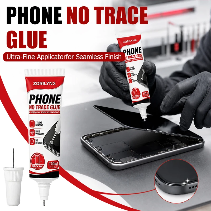 Professional Phone No Trace Glue Screen Repair Adhesive Liquid for Detached Phone Display Fixing Strong Bonding Formula 110ml