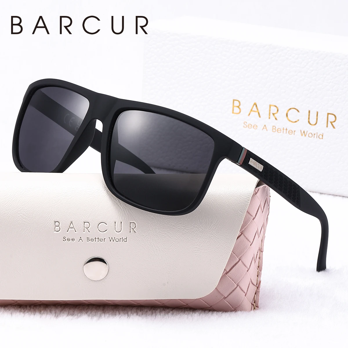 BARCUR Leichte und bequeme Sonnenbrille im Business-Stil, klassisch und vielseitig, UV-beständig, unverzichtbar für das tägliche Reisen – Detail 4