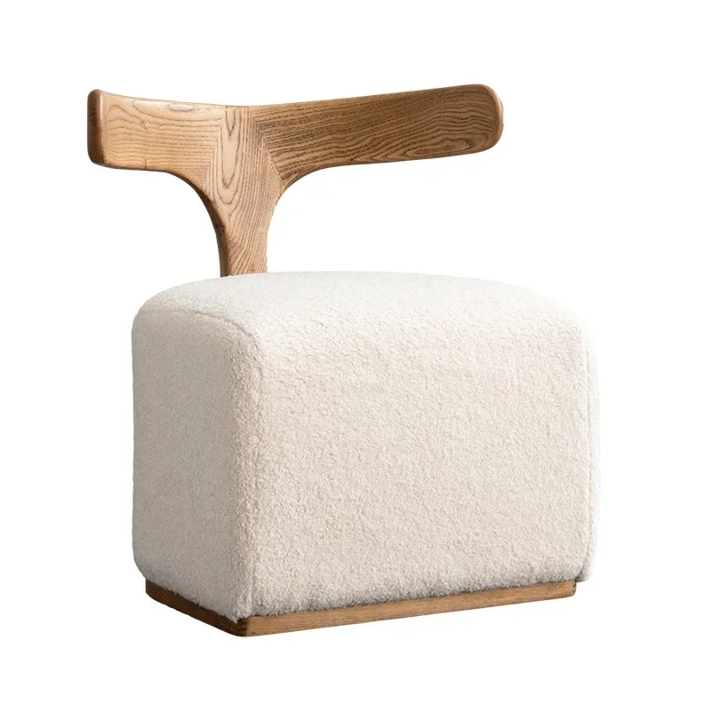 Armrest leisure chair, sofa chair, shoe changing stool, medieval living room furniture