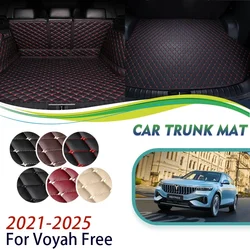 Car Rear Trunk Storage Pads For Voyah Free 2021 2022 2023 2024 2025 Anti-dirty Trunk Mat Covers Leather Carpets Auto Accessories