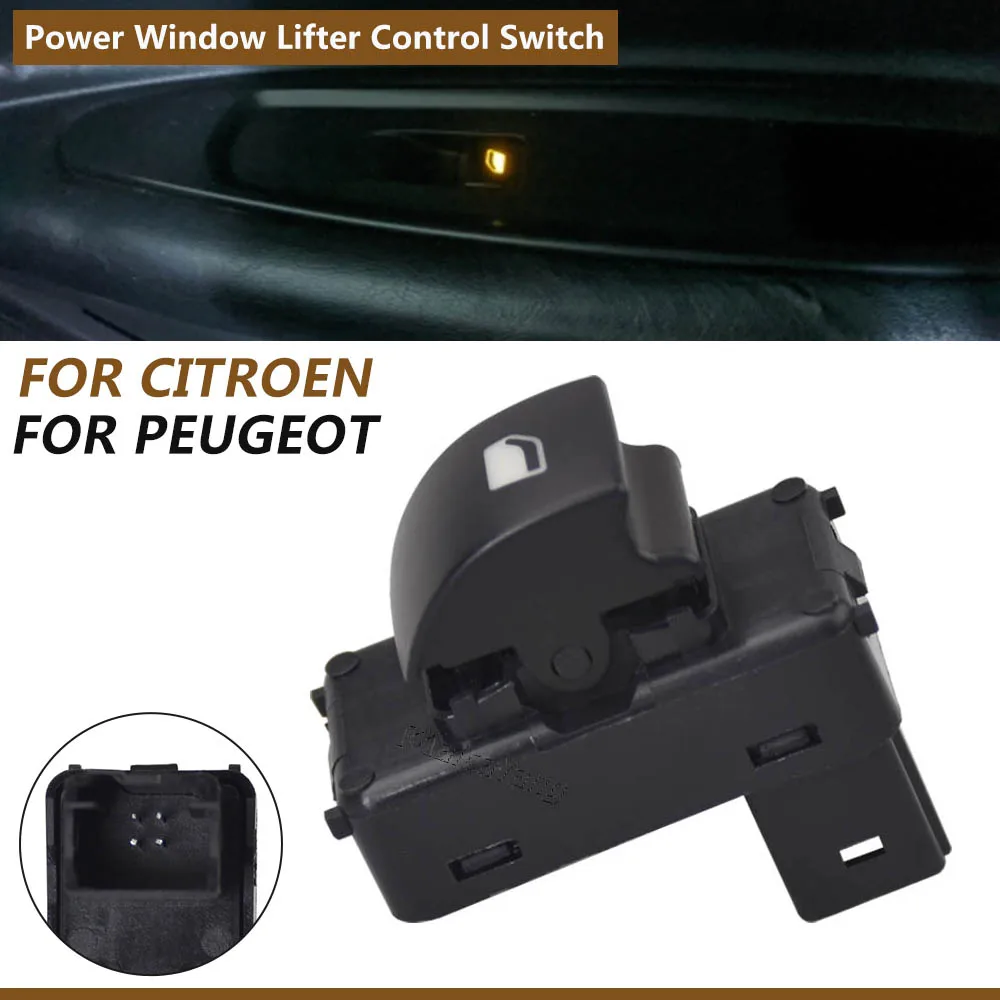 

Переключатель Стеклоподъемника для Peugeot 207 Partner Tepee Citroen Berlingo C3 Picasso Power Master 6490.HQ 6554.HJ 9651465677 6554.QL