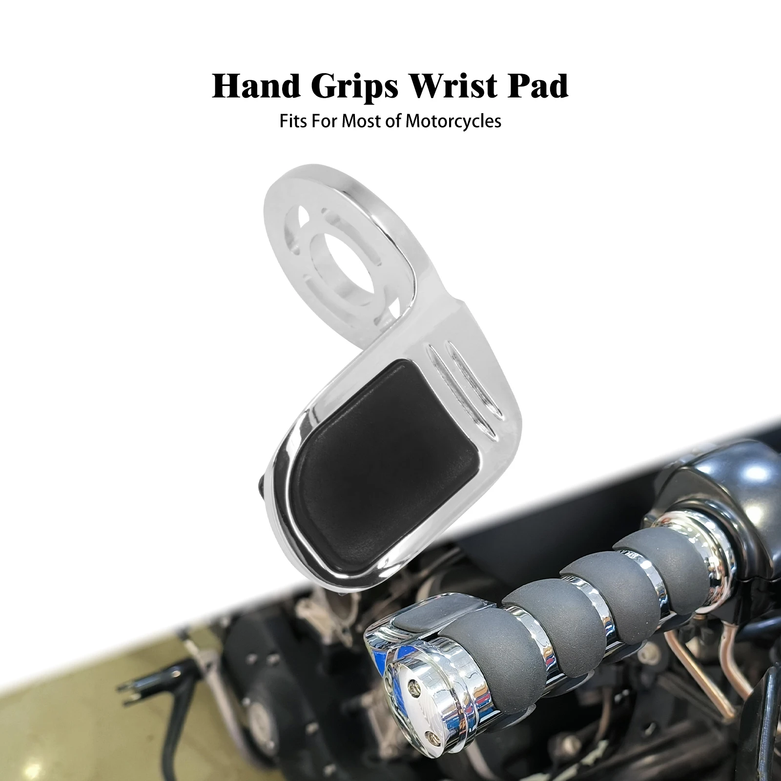 Motorcycle Hand Grips Wrist Pad Handlebar Comfort Control Rubber Assist Pad Universal For Harley Touring Softail Dyna Sportster