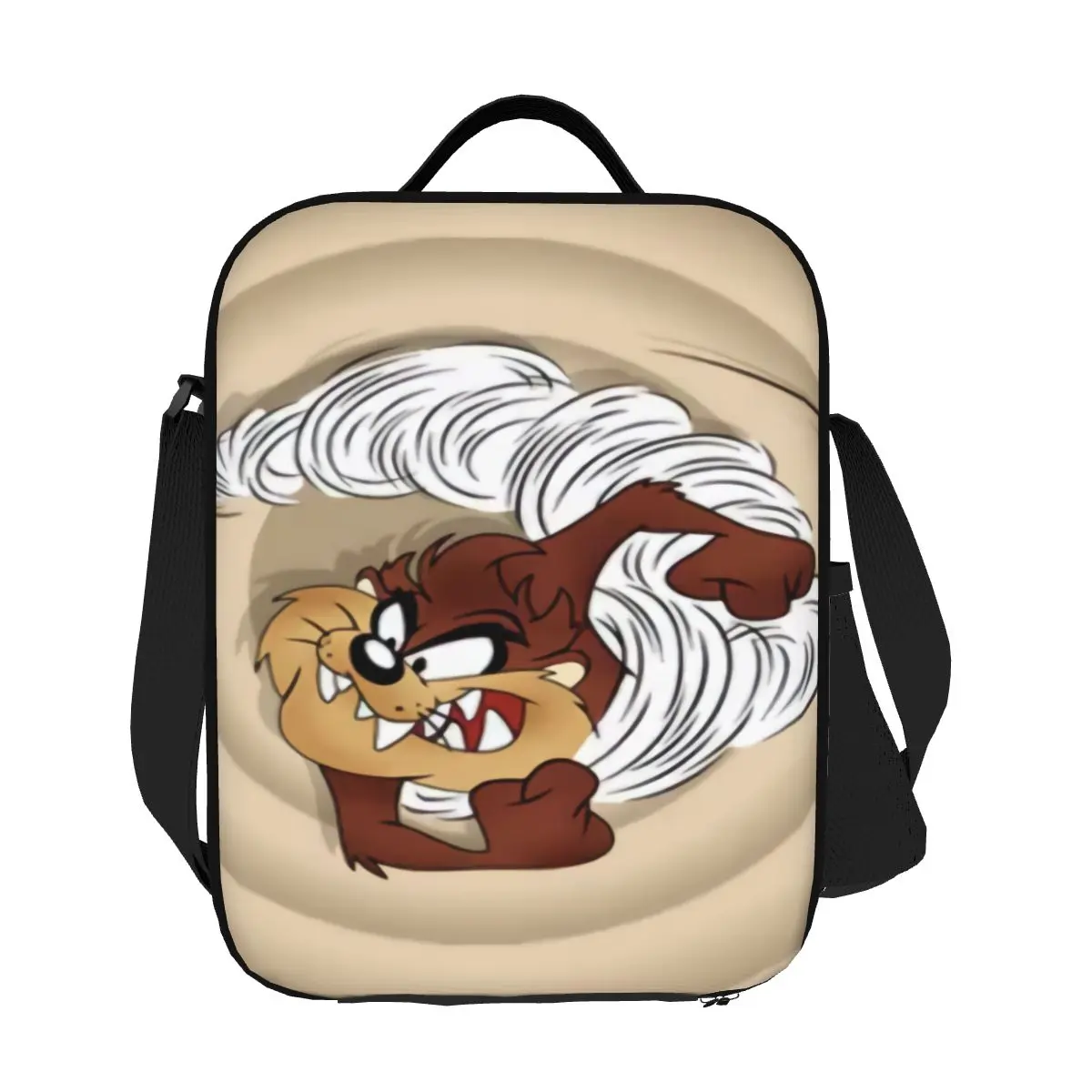 

Custom Tasmanian Devil Cartoon Lunch Bag Men Women Warm Cooler Insulated Lunch Boxes for Adult Office
