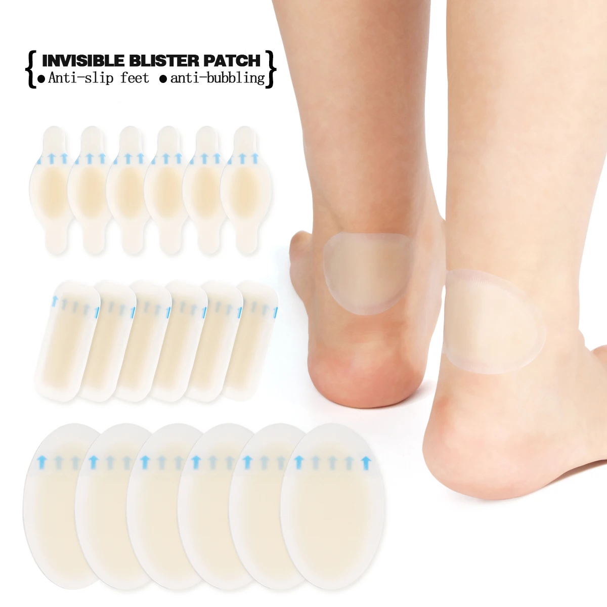 

10 pieces New of upgraded invisible blister patch Biomimetic Anti Pain Relief Foot Care Multifunctional Invisible Heel Inserts