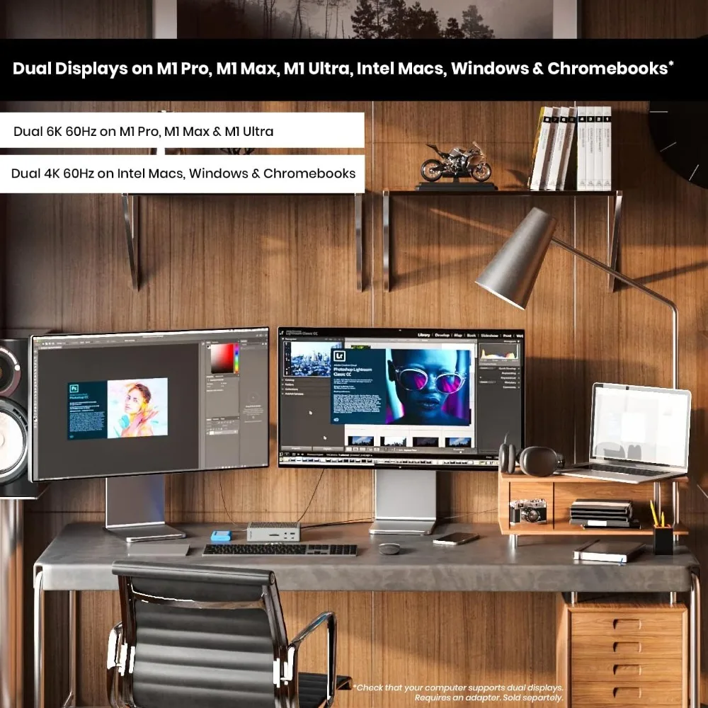 Thunderbolt 4 Dock 18 porte 98 W Ricarica 40 Gbps USB CA 2,5 GbE 8K 6K Display per Mac PC Cromo