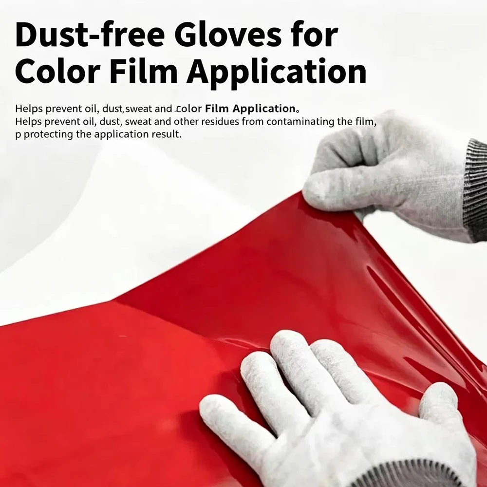 Anti-Static Pairs Vinyl Car Wrapping Gloves Anti-static Window Film Tint Work Gloves Carbon Fiber Sticker Wrap Tools