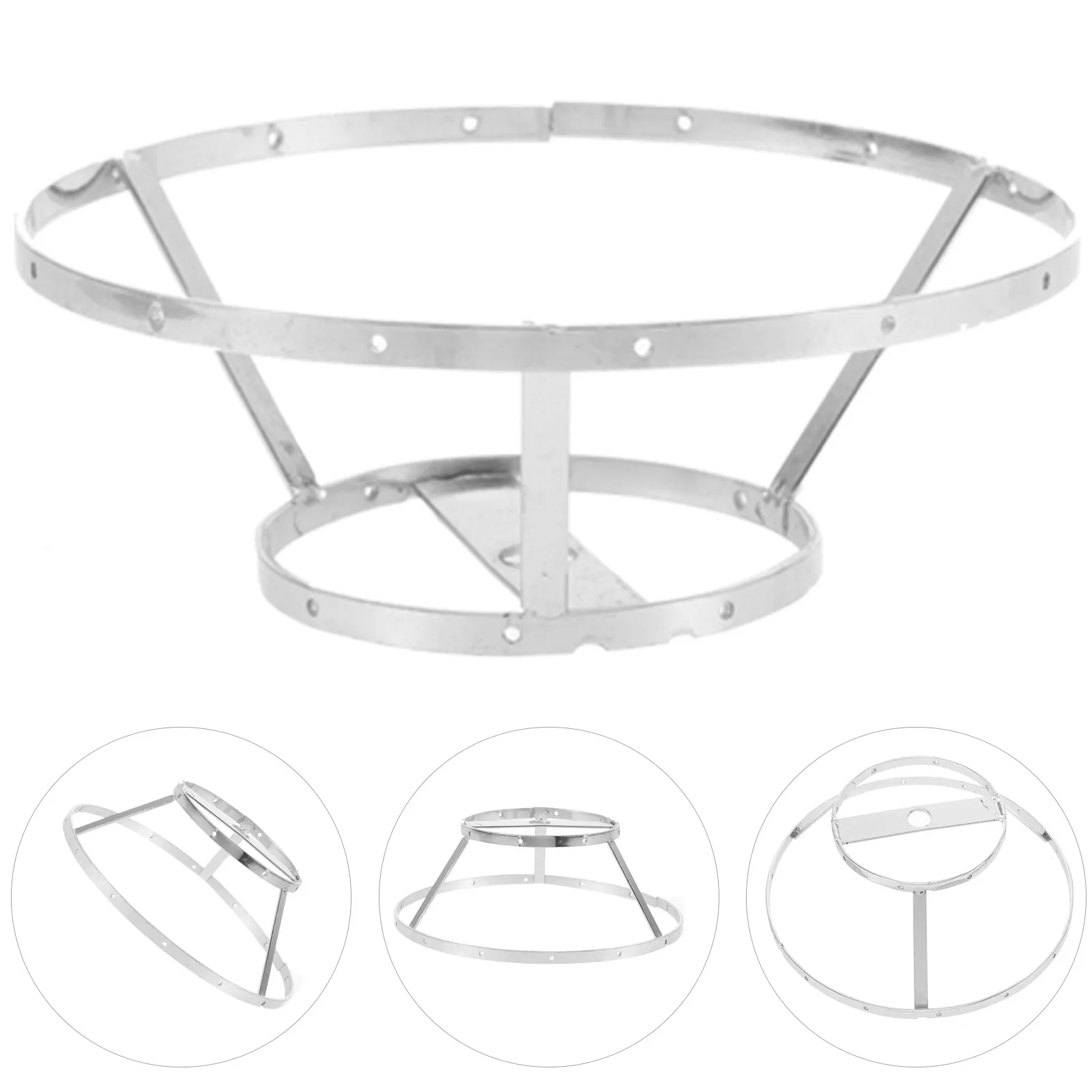 Metal Lampshade Frame DIY Lamp Shade Rack for Table and Floor Lamps Sturdy Easy Assembly Shade Making Kit
