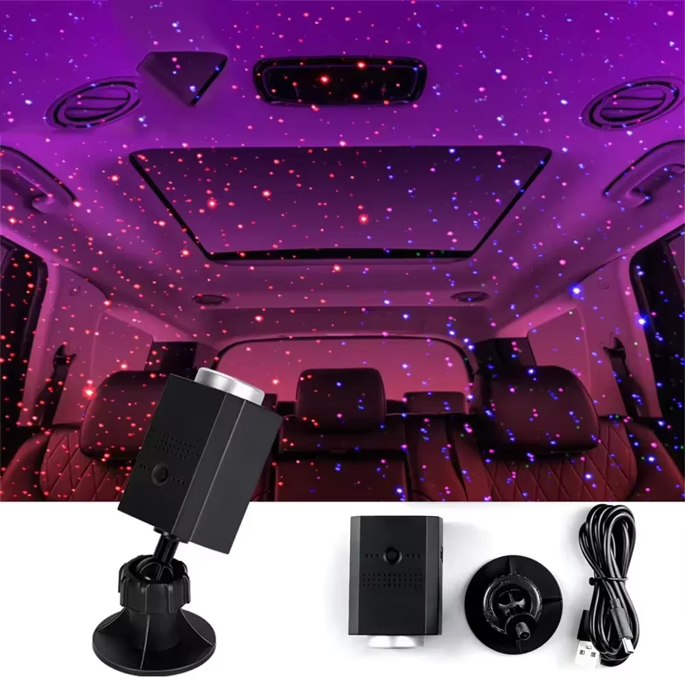 

LED Starry Light USB Adjustable Focus Saturn Galaxy Large Range Projection Romantic Party Interior Decor Light Effect Decoratio