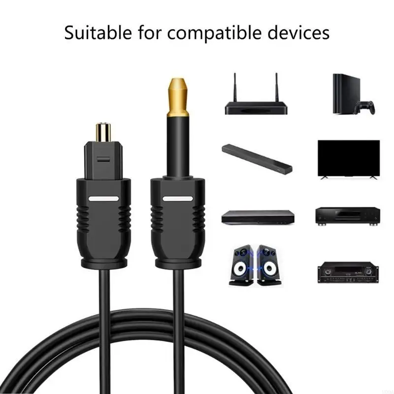 Optical Sound to Conversion 192KHz Adapter Cord Optical to Conversion Cord Simple to Use for TV Sound Systems