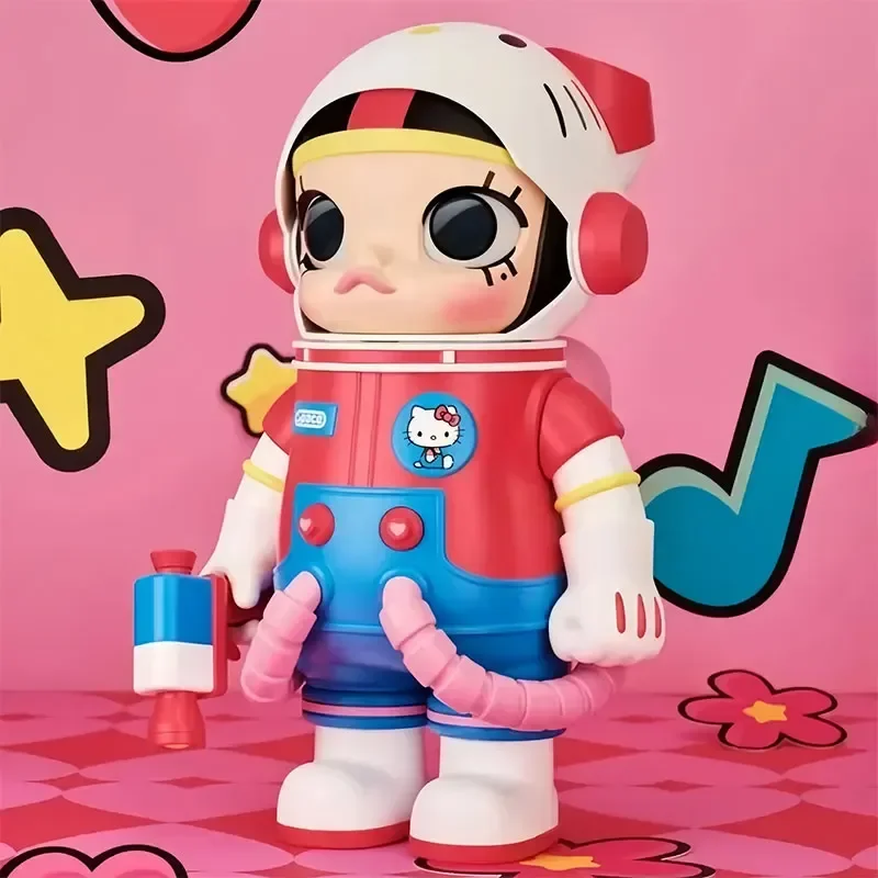 Original Mega Space Molly 400% Sanrio Characters Action Figure Hello Kitty Melody Kuromi Cinnamoroll Collectible Model Toy Gift