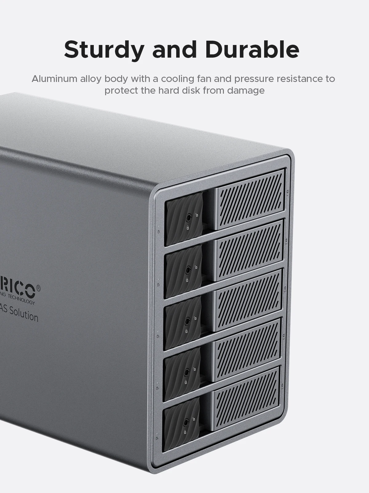 กล่องใส่ฮาร์ดดิสก์ ORICO 2 ช่อง ขนาด 3.5 นิ้ว USB 3.0 พร้อม RAID ความเร็ว 5Gbps วัสดุอะลูมิเนียม ระบบจัดเก็บข้อมูลแบบ DAS พร้อมพัดลมระบายความร้อน โซลูชั่น NAS ส่วนบุคคล