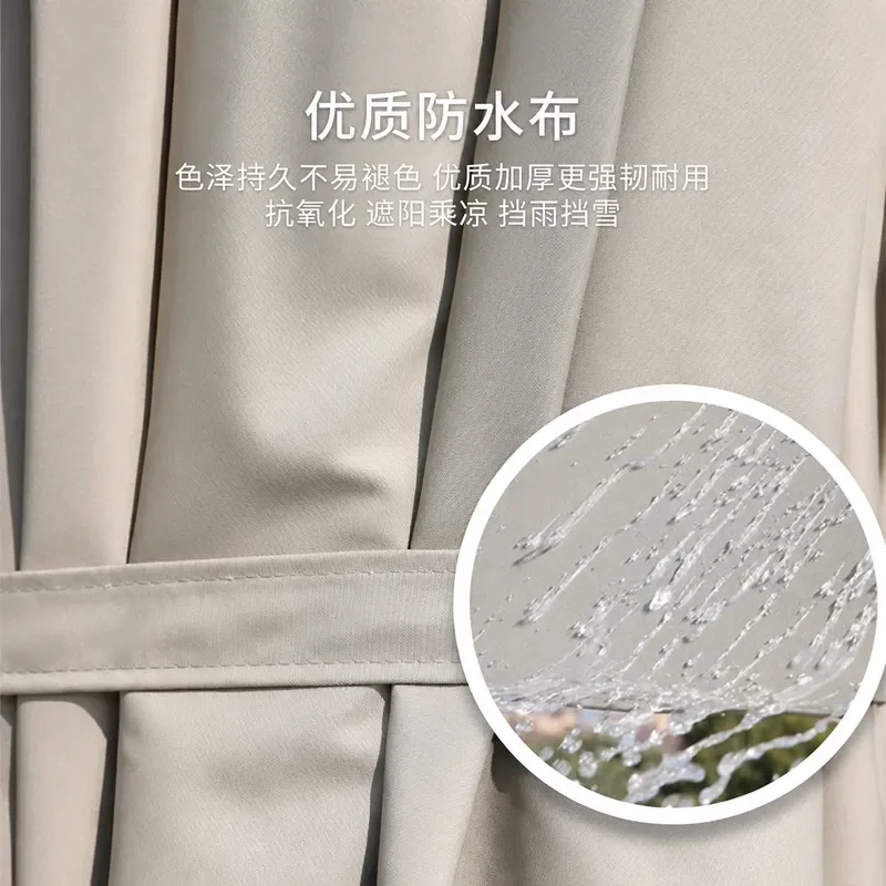 Outdoor Parasol for Hotel B&B Courtyard Commercial Advertising Central Column Umbrella with Printable Logo Wholesale