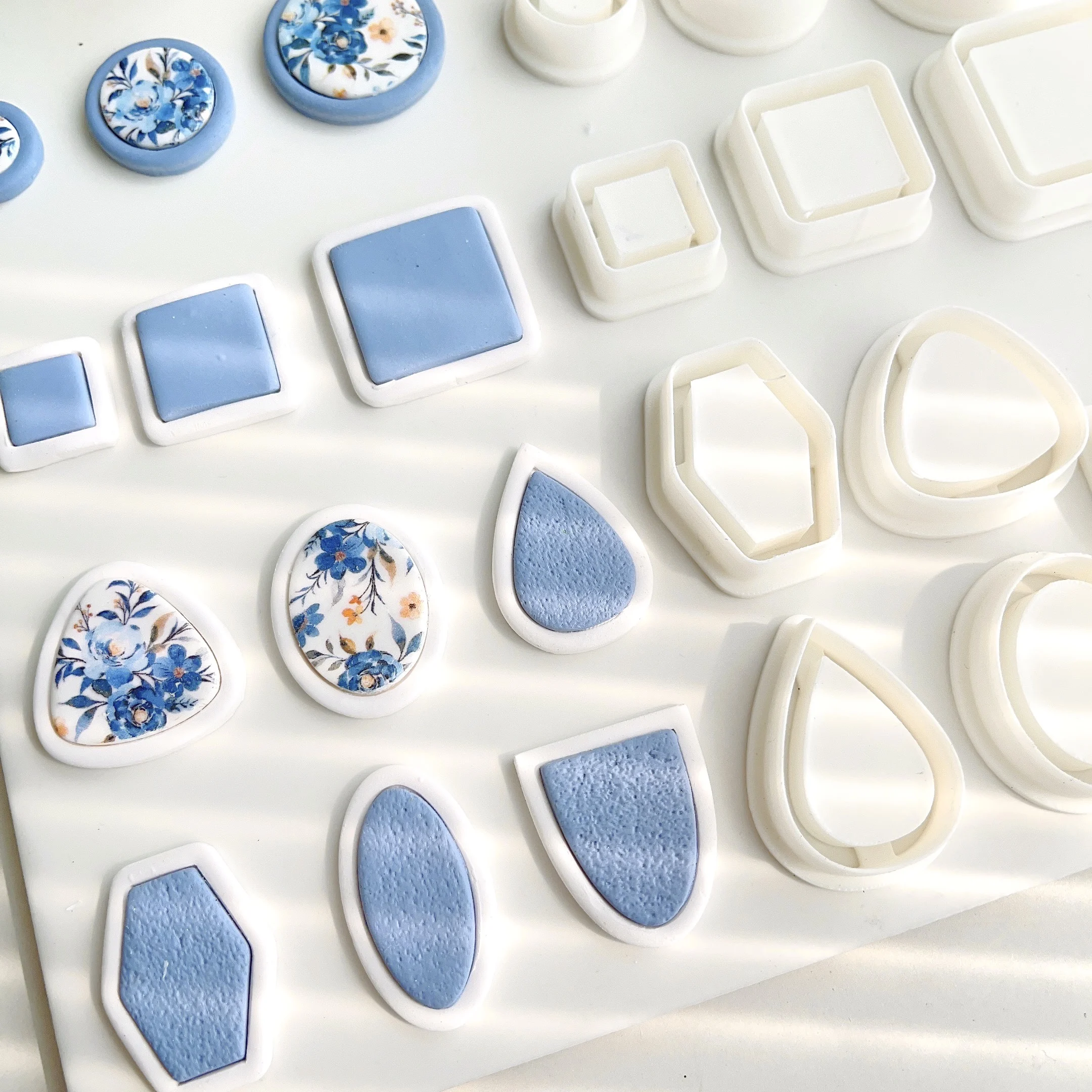 Geometry Arc Shape Polymer Clay Cutter Mold Organic Polymer Clay Cutters for Earrings Making  Jewelry Pendants Clay Tools