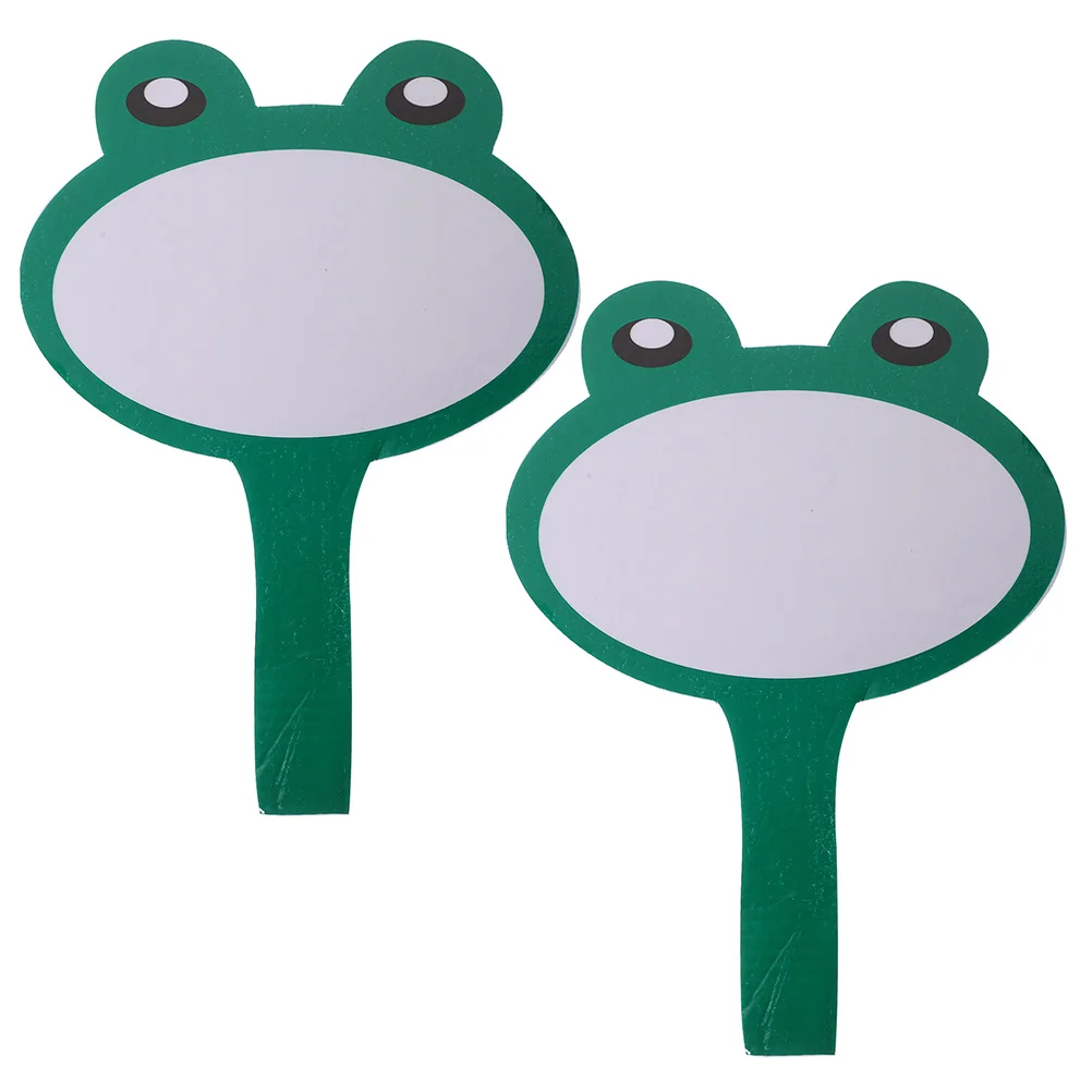 

2Pcs Score Board Sturdy Handheld White Dry Erase Paddle Small Whiteboards for Sports Scoring Marker Board Dry Erase Paddles