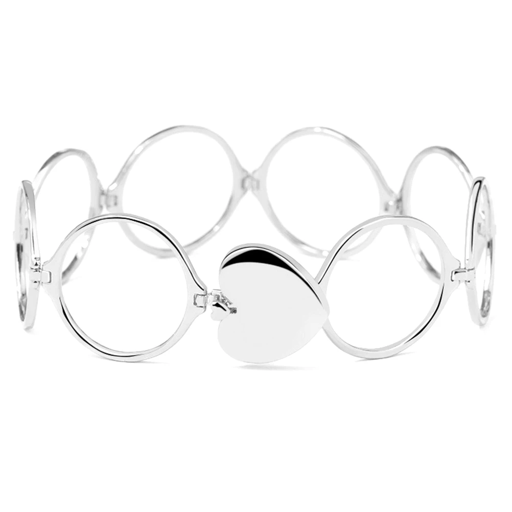 

Bracelet Love Retractable Creative Bangle The Adjustable Heart Shape Women