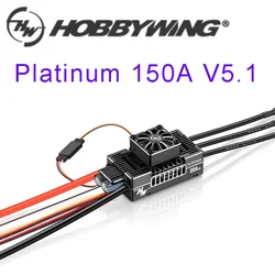 Hobbywing Platinum HV 150A V5.1 3-8S przełączany 5-8V/10A BEC bezszczotkowy regulator prędkości ESC dla RC Fix-wing 3D latający quadcopter