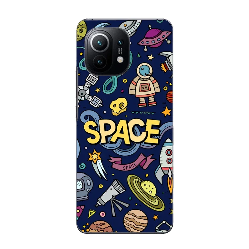 3D Colorful Cute Pattern Matte Skin Film Phone Back Wrap Sticker For Xiaomi Mix 4 MIX3 Poco F3 F2 Pro Redmi K30 Pro Wrap Films