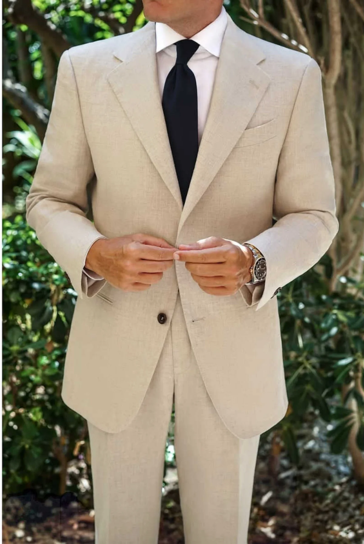 تخصيص أزياء الرجال الدعاوى واحدة الصدر مناسبة رسمية وصيف حفل زفاف الأعمال البدلات الرسمية 2 قطعة مجموعة السترة السراويل