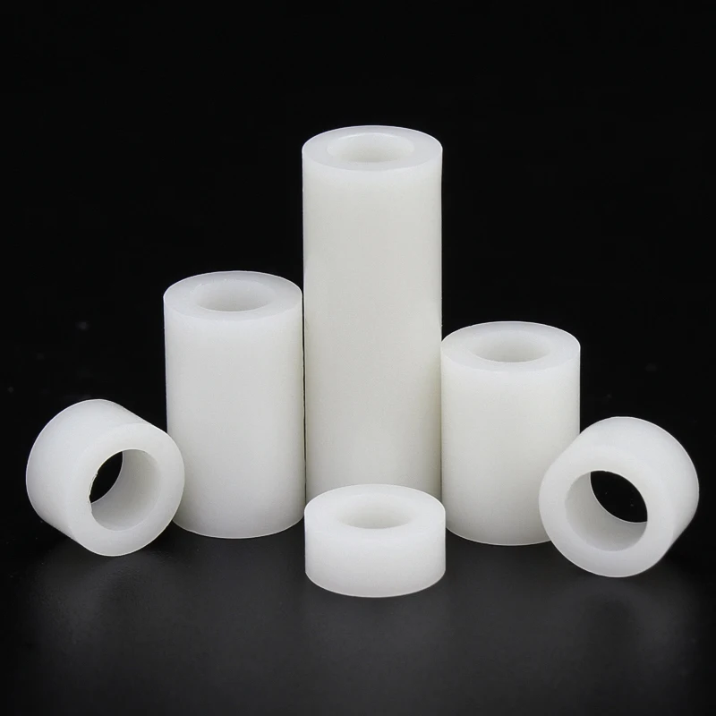 M3 M4 M5  ABS Nylon Insulation Column Pad Straight Column Nylon Sleeve ABS Cylindrical Round Hole Pillar PCB Spacer