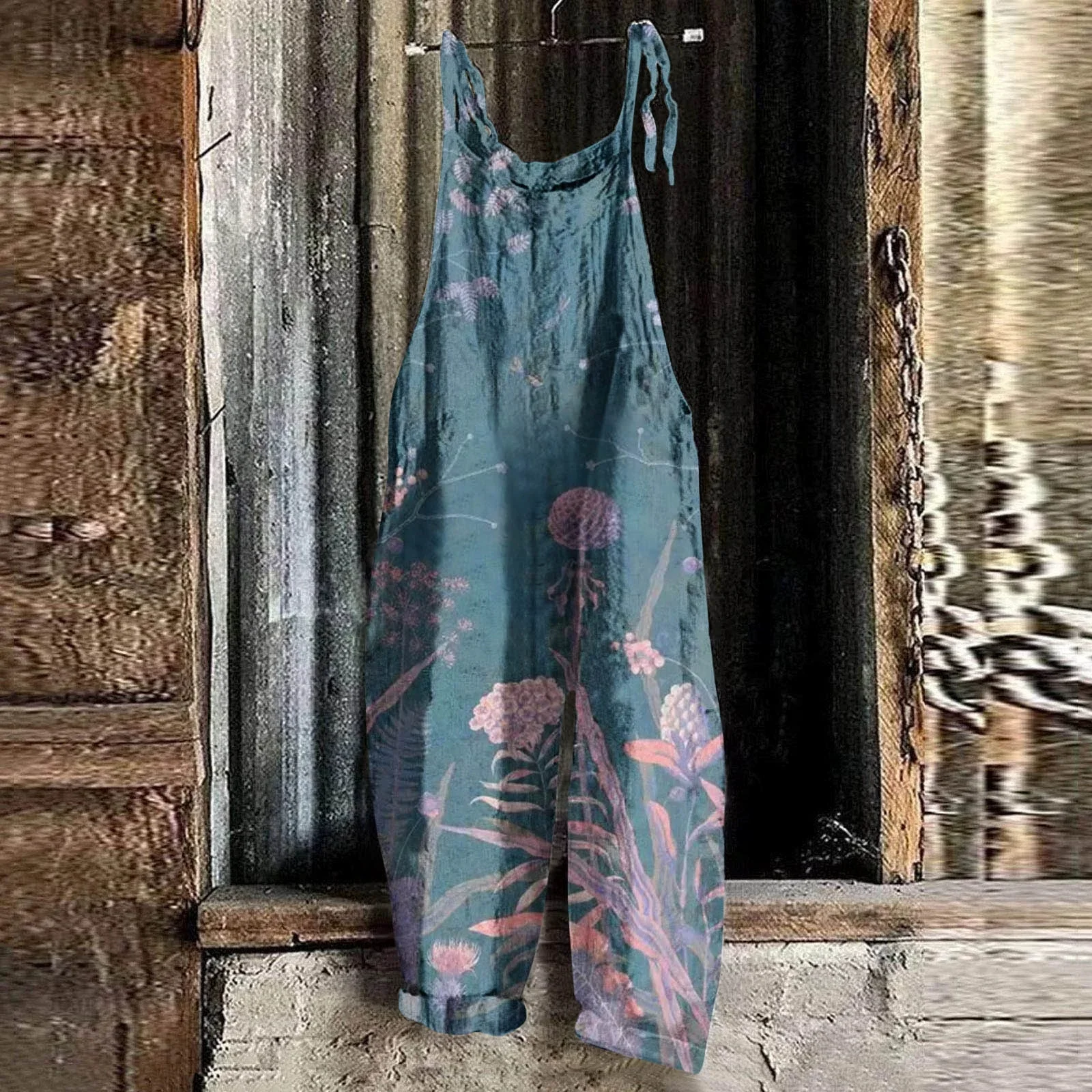 

Sportswear Romper For Women, Women's Summer Overalls, Summer Women's Sexy Halter Flower Print 2025