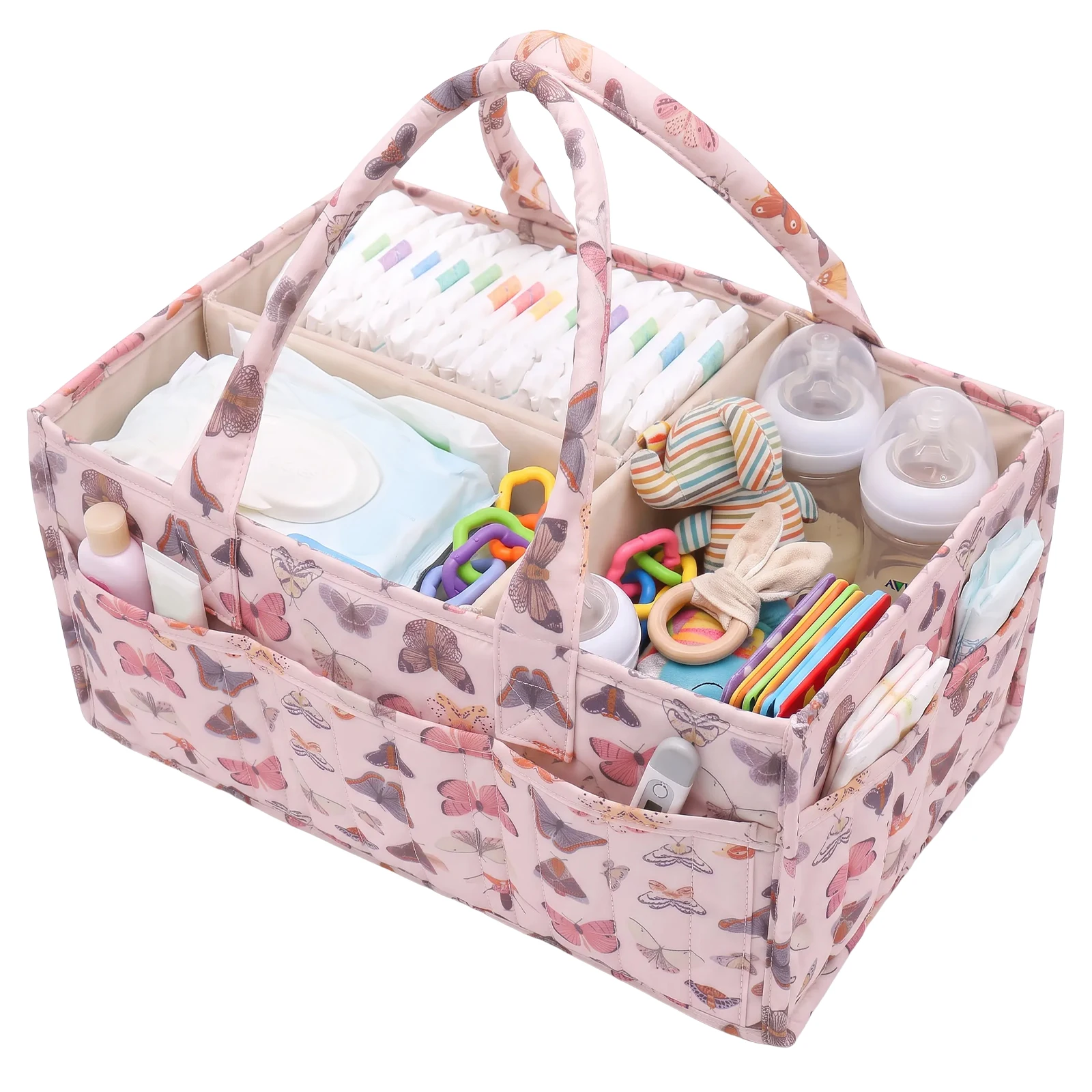 Baby Nursery Shelves - Baby Diaper Caddy Organizer Portable Multi-pocket