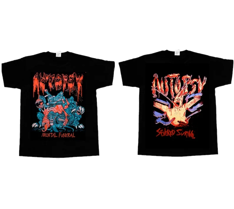 

autopsy SEVERED SURVIVAL mental funeral'91 death abscess obituary repulsion new black short sleeve t-shirt 3 4 5XL