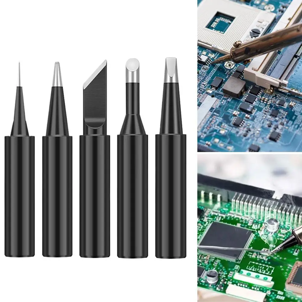 Черные бессвинцовые паяльные жала, паяльный инструмент с постоянной температурой для GORDAK, YIHUA, SAIKE 936, 937, 8586 O5G3