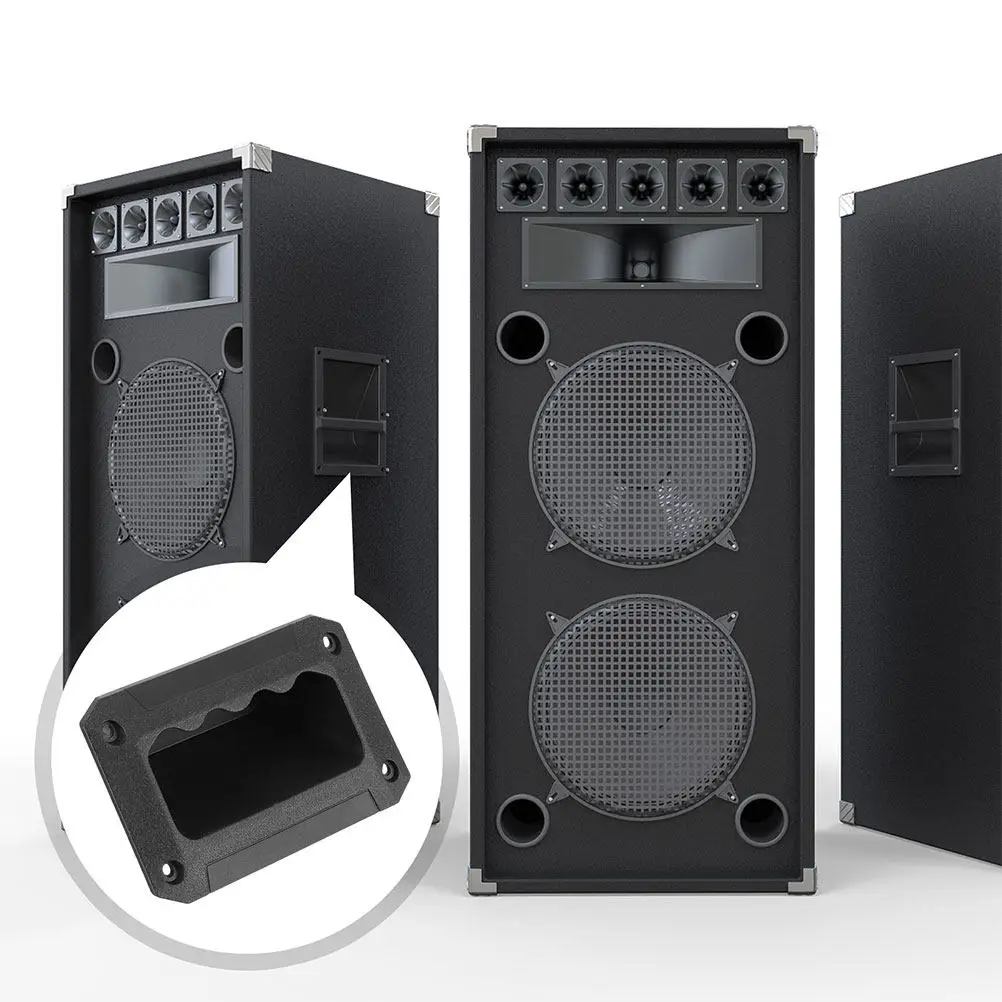 12Pcs Plastic Speaker Side Handle Recessed Replacement Pull Loudspeaker Handle Small Cabinet Box Audio Speaker Accessories Parts