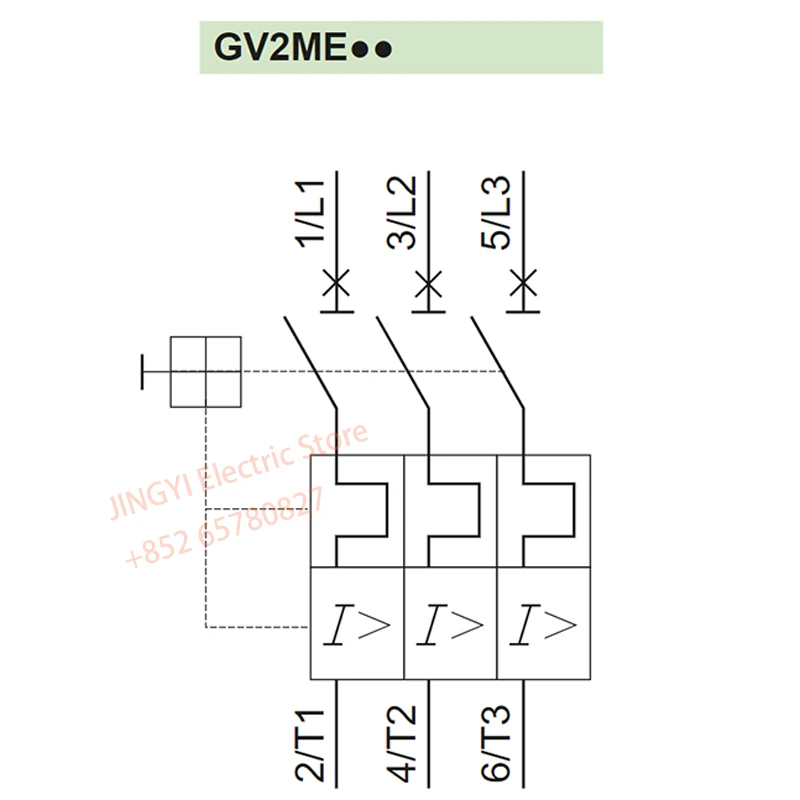 Imagem -06 - Interruptor Termomagnético do Motor do Schneider-gv2 ME Controle da Tecla Gv2me02 Gv2me03 Gv2me06 Gv2me10 Gv2me20