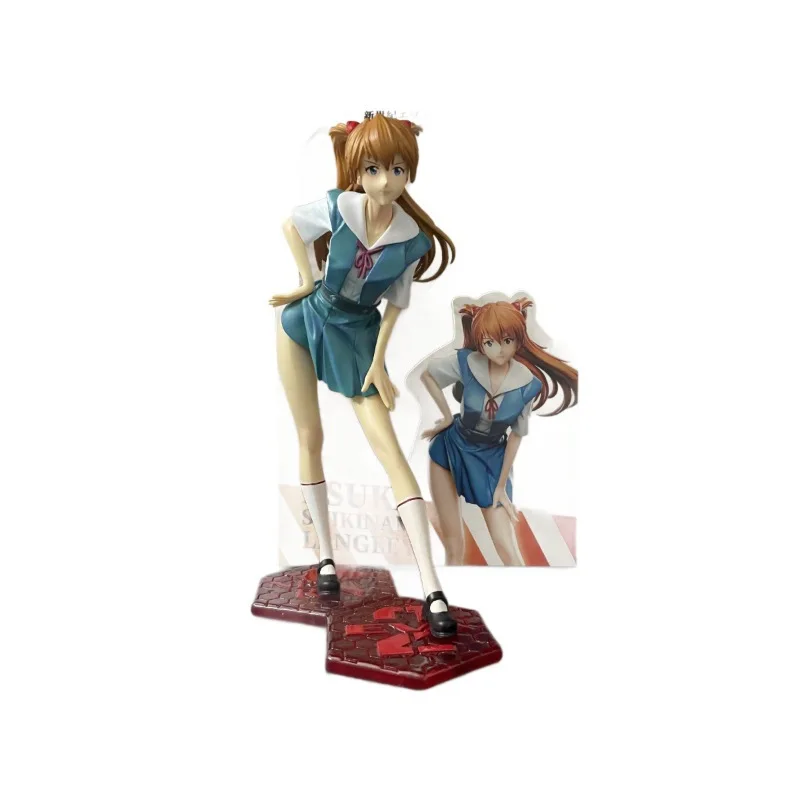 

2026 Аниме EVA GK Аска Лэнгли Сорю в школьной форме, настольные украшения из ПВХ, фигурки, куклы, модели, игрушки, подарки