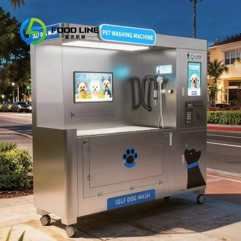 Custom Automatic Self Service Pet Bath Station Durable Big Dog Grooming Washing Equipment with Customized Stickers for Pet Shop