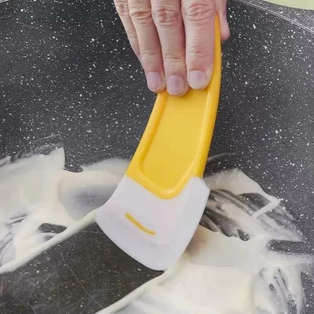 Food Grade Silicone Tableware Cleaning Scraper Flexible Soft Blade Pan Cleaner Multipurpose Cake Baking Cream Scraper Pots Tool - view 3