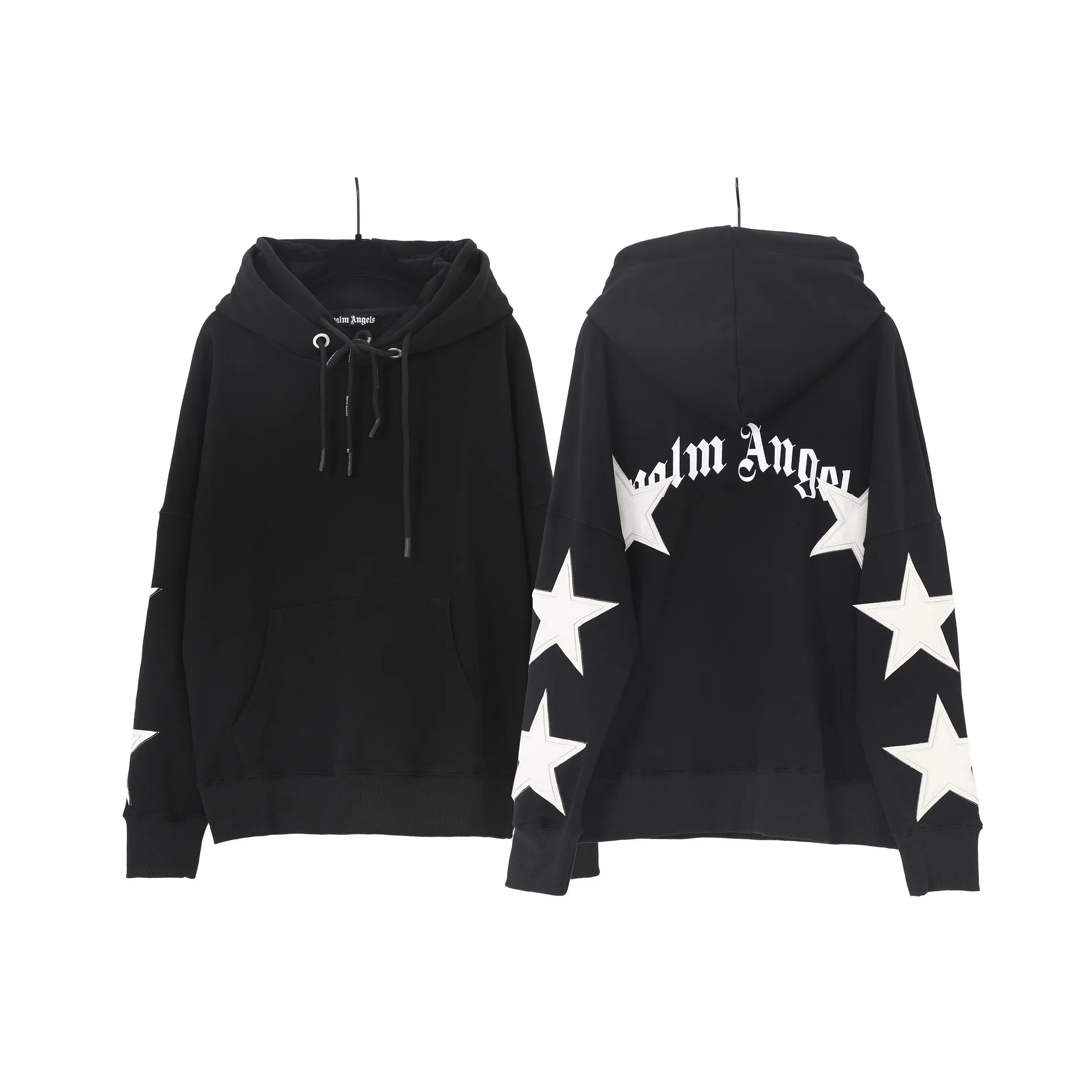 Trendy brand palm angels star letter hooded loose men's and women's casual loose sweater hoodie