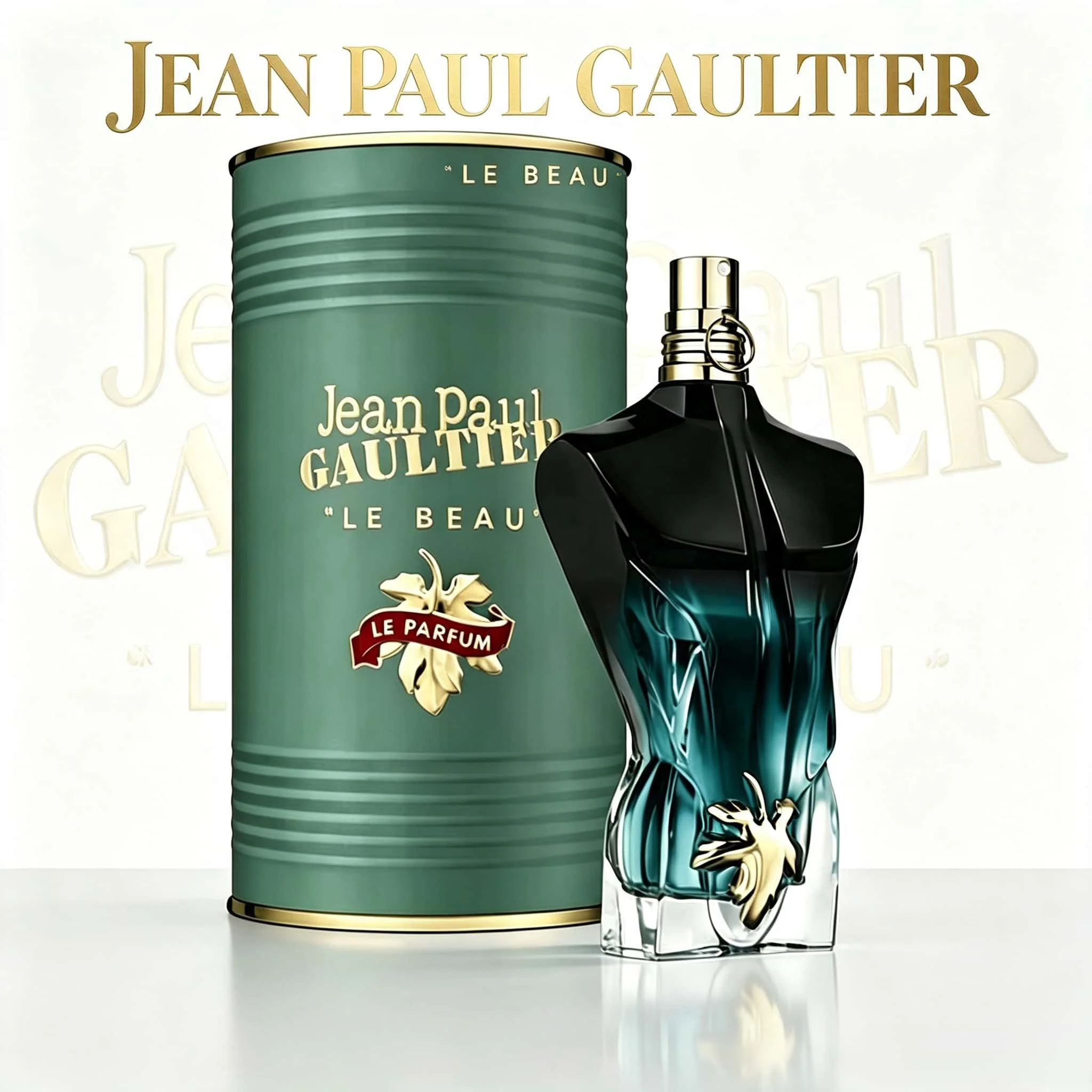 Jean Paul Gaultier, das wunderschöne Parfüm für Männer, Kölnisch Wasser, reichhaltiger orientalisch-holziger Duft, einzigartiger Muskel-Torso-Stiefel, Goldring, elegantes Abend-Spray für Ihn.