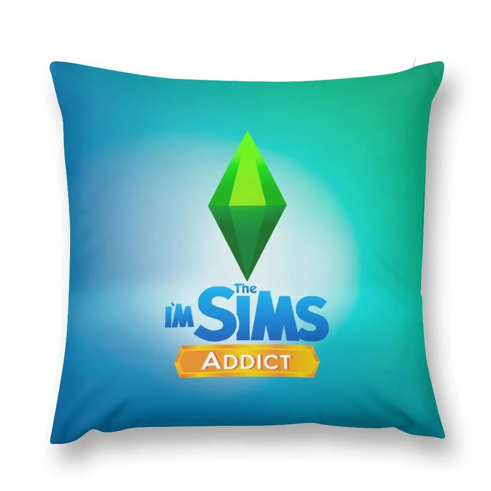 I'm The Sims Addict Throw Pillow Plaid Sofa ornamental pillows for living room Covers For Sofas pillow