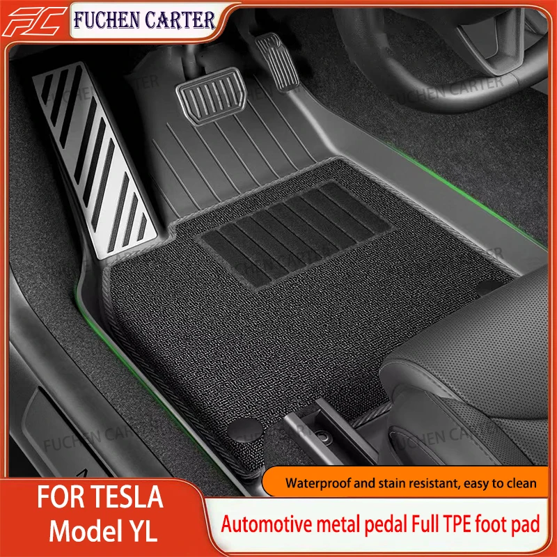 Car Floor Mats for Tesla NEW Model YL 2026 Car Four Seasons Waterproof Non-slip Floor Mat Trunk Mat TPE Special Car Accessories