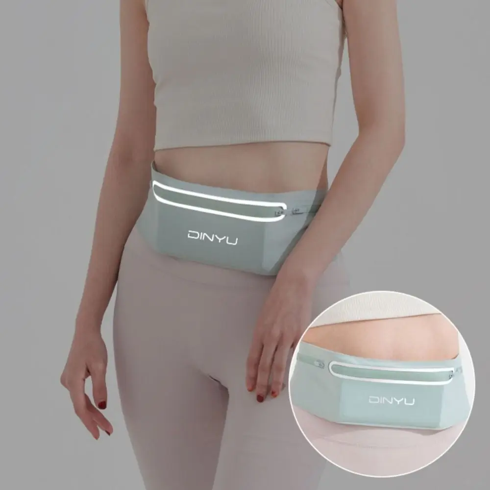 Waterproof Running Waistband Portable Invisible Marathon Running Sports Belt Bag Reflective Strip Lightweight Sports Fanny Pack