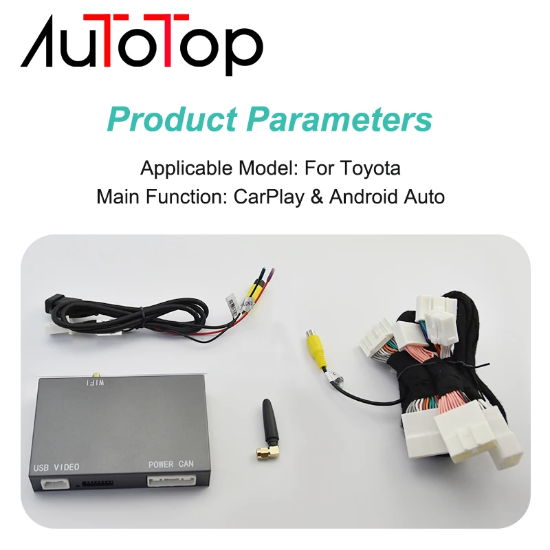 Drahtlose Carplay Android Auto Interface Decoder Box Für Toyota Touch 2 & Entune 2,0 Tundra Tundra RAV4 Tacoma Camry Corolla CH-R – Detail 6