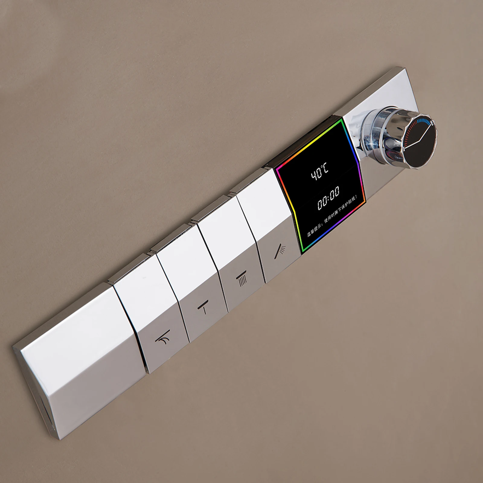 M Boenn 4 Functions LED Shower Set Smart Digital Display Thermostatic Divider Valve Bathroom Ceiling 700*350 mm LED Shower Head