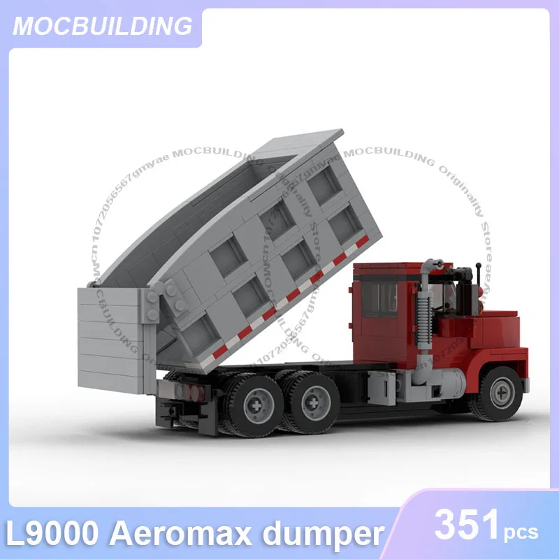

L9000 Aeromax Dumper Model MOC Building Blocks DIY Assemble Bricks Truck Collection Transportation Creative Toys Gifts 351PCS